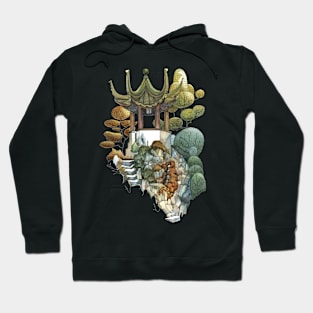 Watercolor Zodiac Temple Hoodie